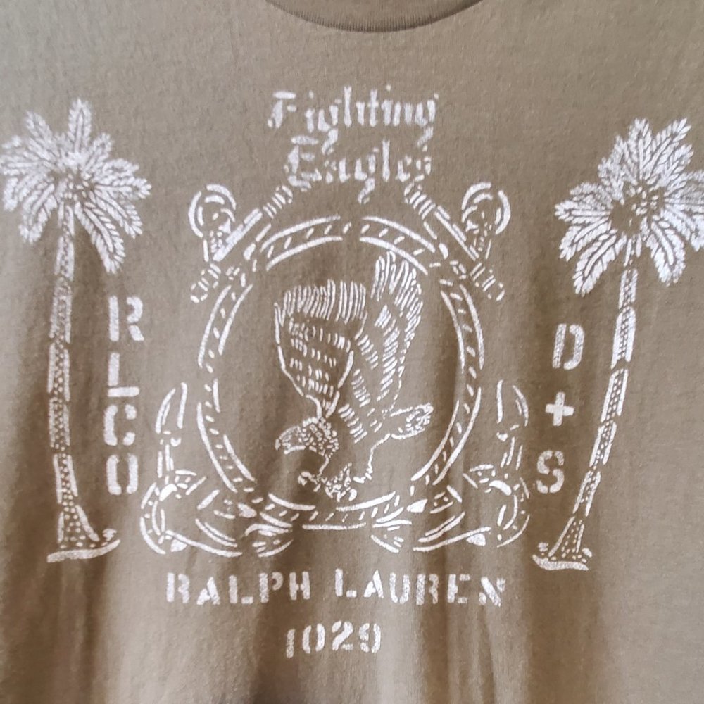 Denim and Supply Army Green Fighting Eagles Tee - Picture 2 of 5